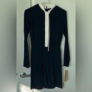 Reformation navy bow dress size 2